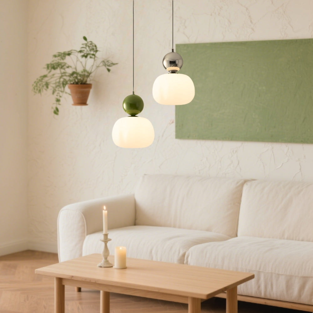 Vintage Cream Bauhaus Pendant Light