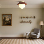 Minimalist Chrome-Plated Ceiling Light Design