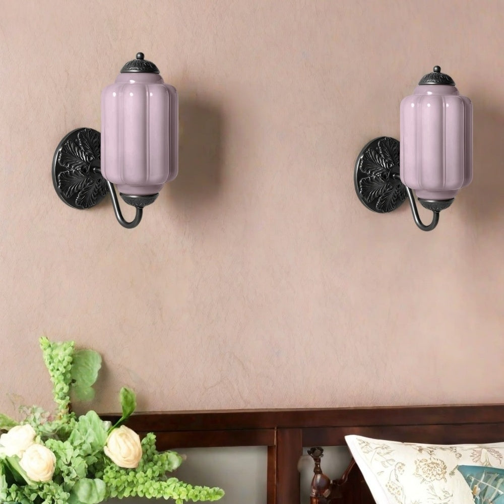 Vintage Inspired Milk Glass Wall Light