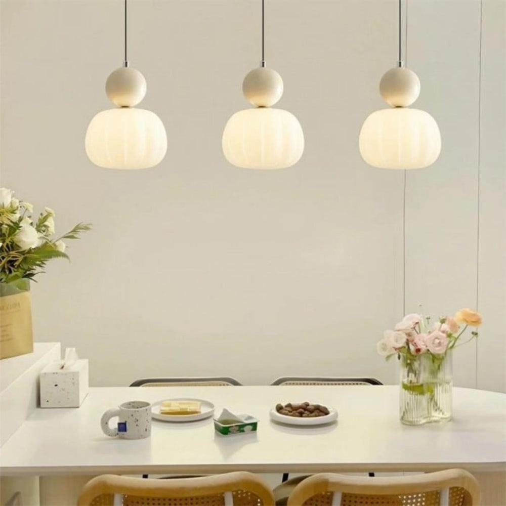 Vintage Cream Bauhaus Pendant Light