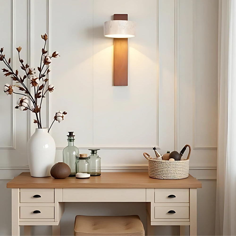 Vintage Inspired Beige Wall Light