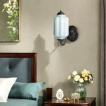 Vintage Inspired Milk Glass Wall Light