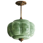 Vintage Milk Glass Pendant Light