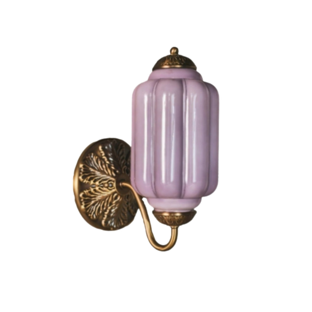 Vintage Inspired Milk Glass Wall Light