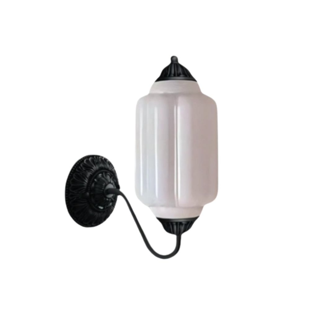 Vintage Inspired Milk Glass Wall Light