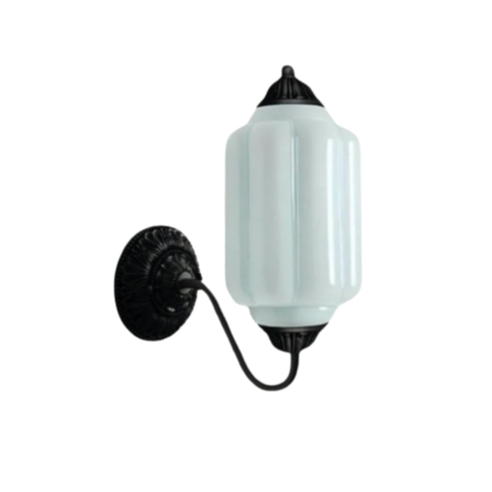 Vintage Inspired Milk Glass Wall Light