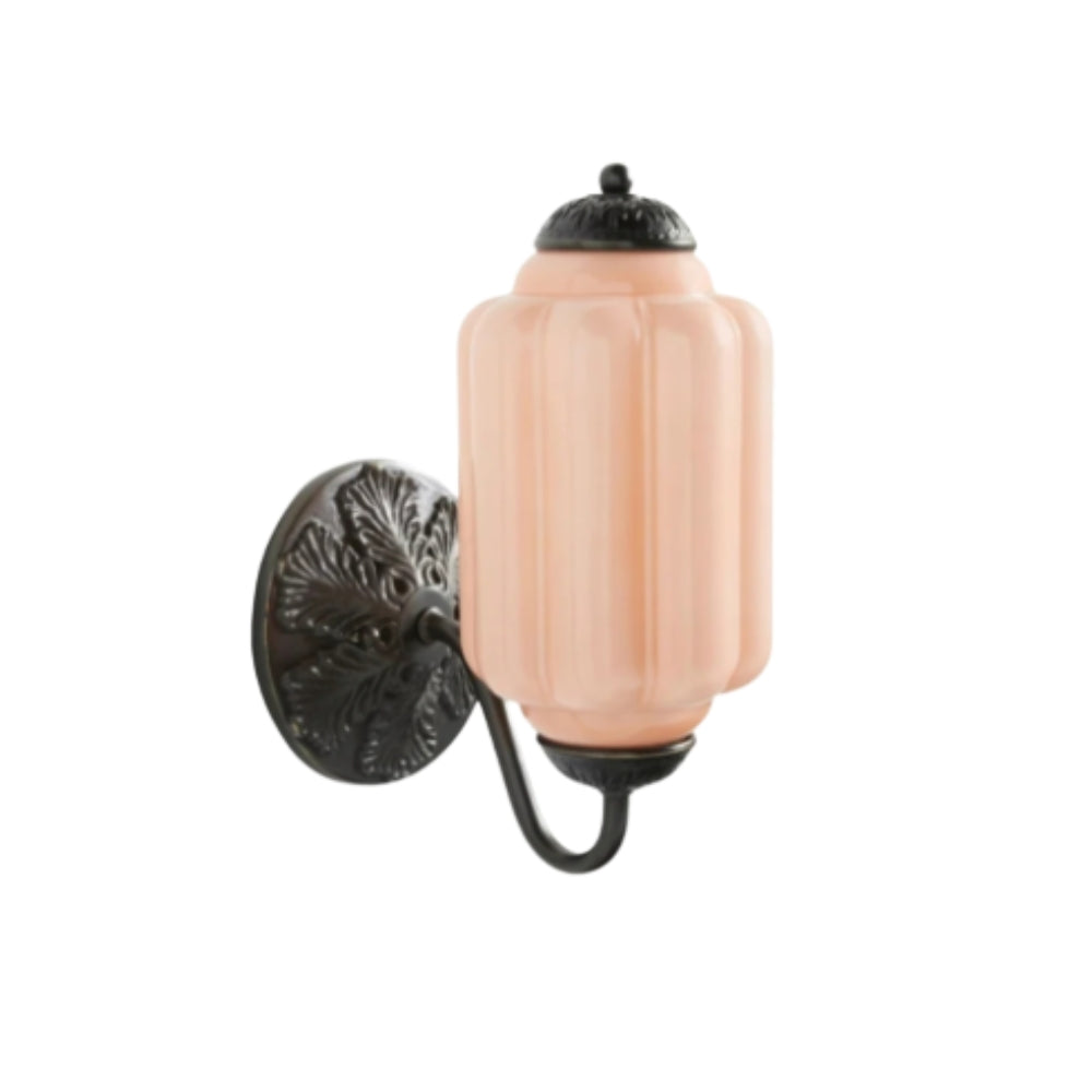 Vintage Inspired Milk Glass Wall Light