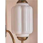 Vintage Inspired Milk Glass Wall Light