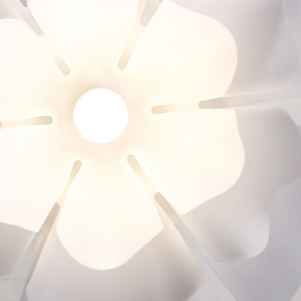 Minimalist White Flower Pendant Light