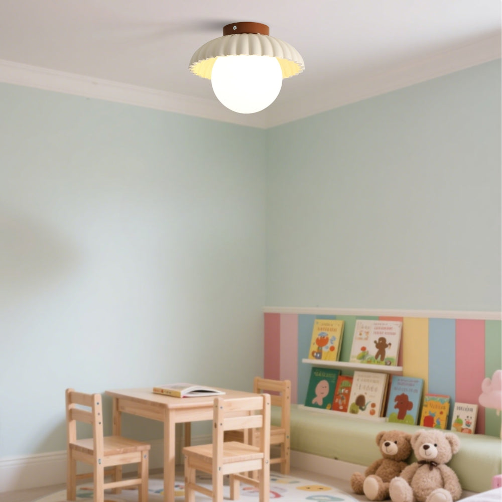 Minimalist Chrome-Plated Ceiling Light Design