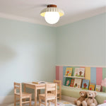 Minimalist Chrome-Plated Ceiling Light Design