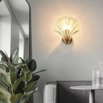 Elegant Seashell Design Glass Wall Light