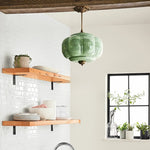Vintage Milk Glass Pendant Light