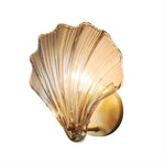 Elegant Seashell Design Glass Wall Light