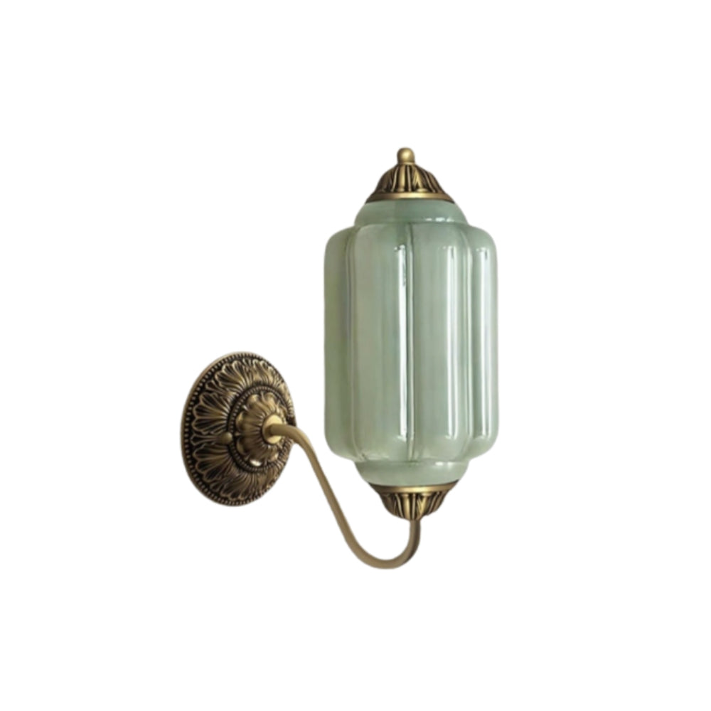 Vintage Inspired Milk Glass Wall Light