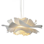 Minimalist White Flower Pendant Light