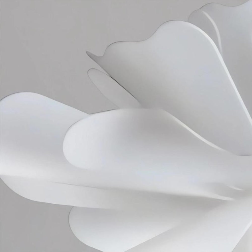 Minimalist White Flower Pendant Light