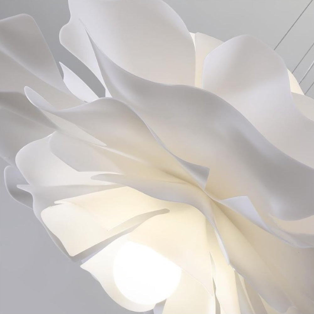 Minimalist White Flower Pendant Light